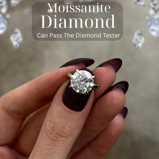 Classic Solitaire Moissanite Diamond Ring – Silver 925 | Diamond-Like Sparkle